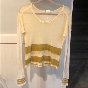 Free people sheer long sleeve (M)